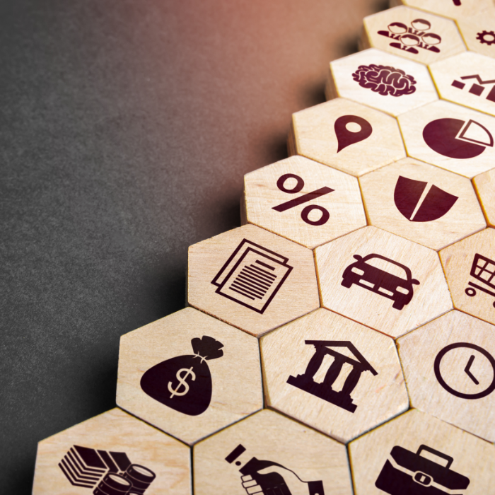Puzzle od šesterokutnih elemenata s različitim grafikama